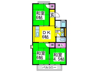 メゾンド－ル青葉の物件間取画像